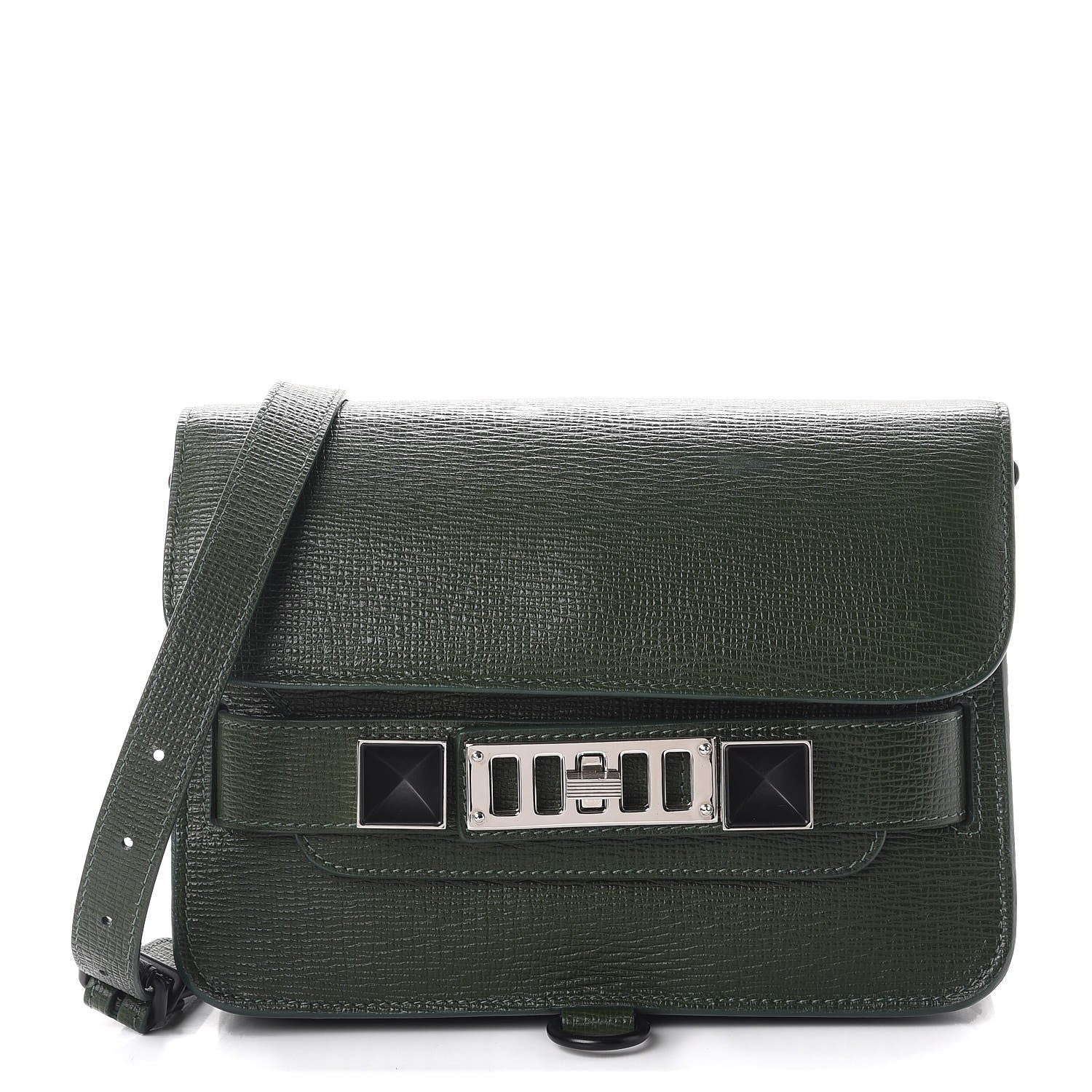Proenza Schouler New Linosa Mini PS11 Classic Shoulder Bag Verde Bottiglia 1 of 8