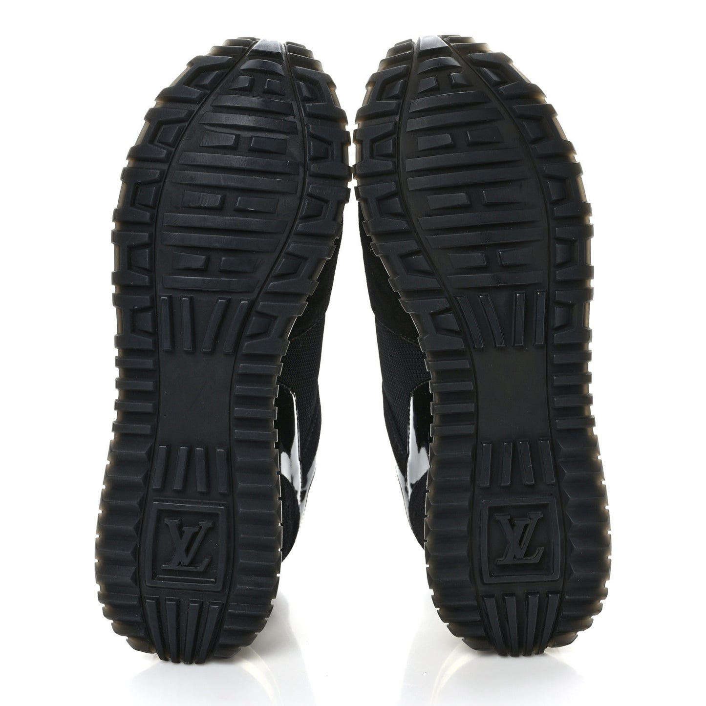 Suede Monogram Run Away Sneakers 37 Black