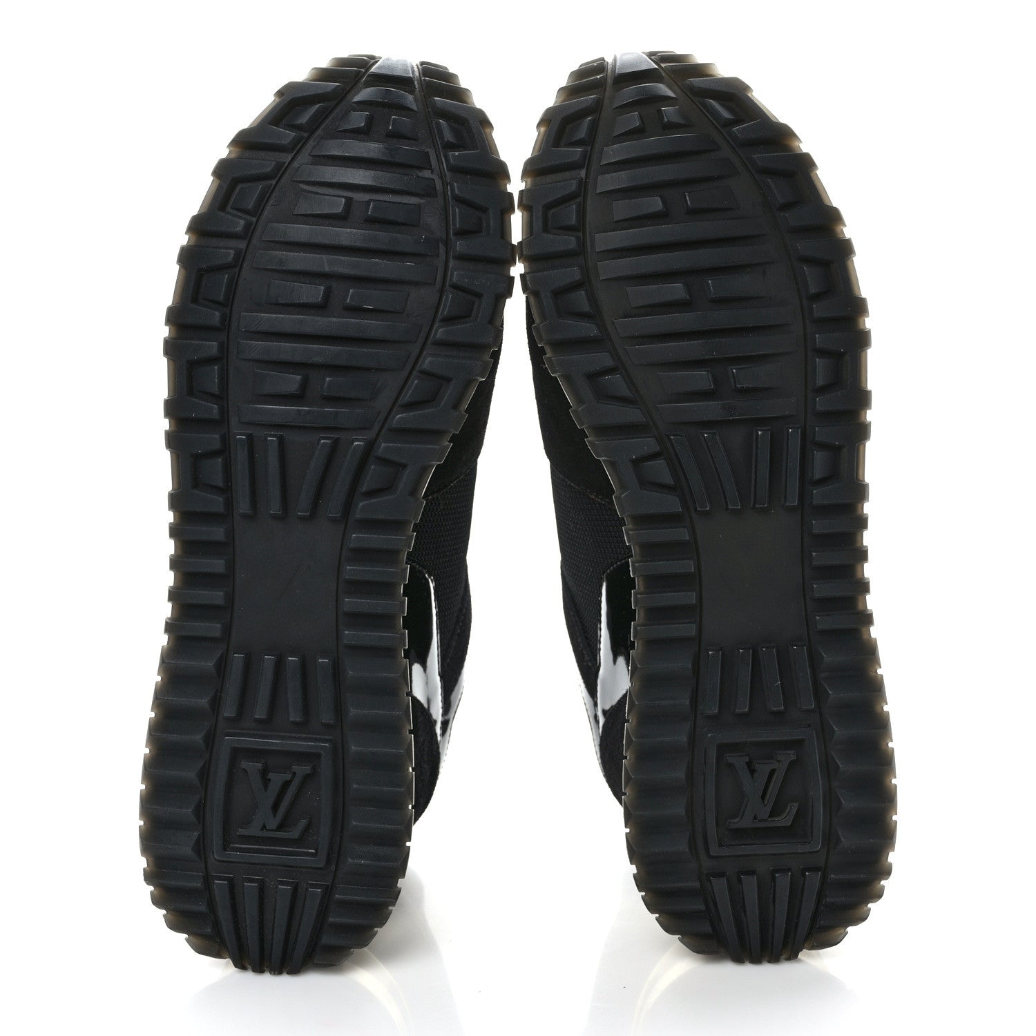 Louis Vuitton Suede Monogram Run Away Sneakers 37 Black 5 of 9