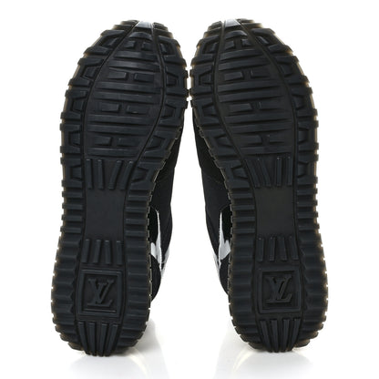 Louis Vuitton Suede Monogram Run Away Sneakers 37 Black 5 of 9