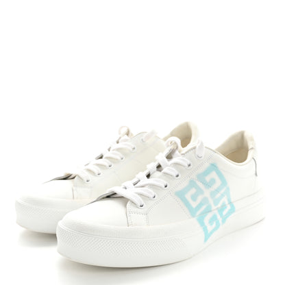 Givenchy X JOSH SMITH Calfskin City Sport Womens Sneakers 40 White Light Blue 4 of 12