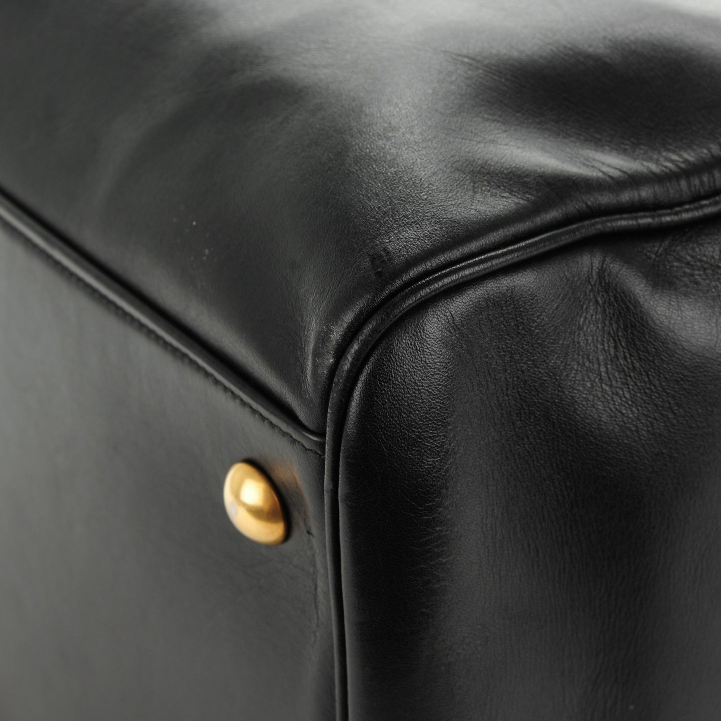 Smooth Calfskin Classic Duffle 6 Bag Black