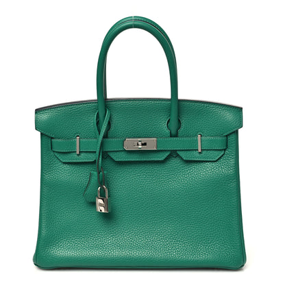 Hermes Togo Verso Birkin 30 Vert Vertigo Vert Fonce 1 of 11