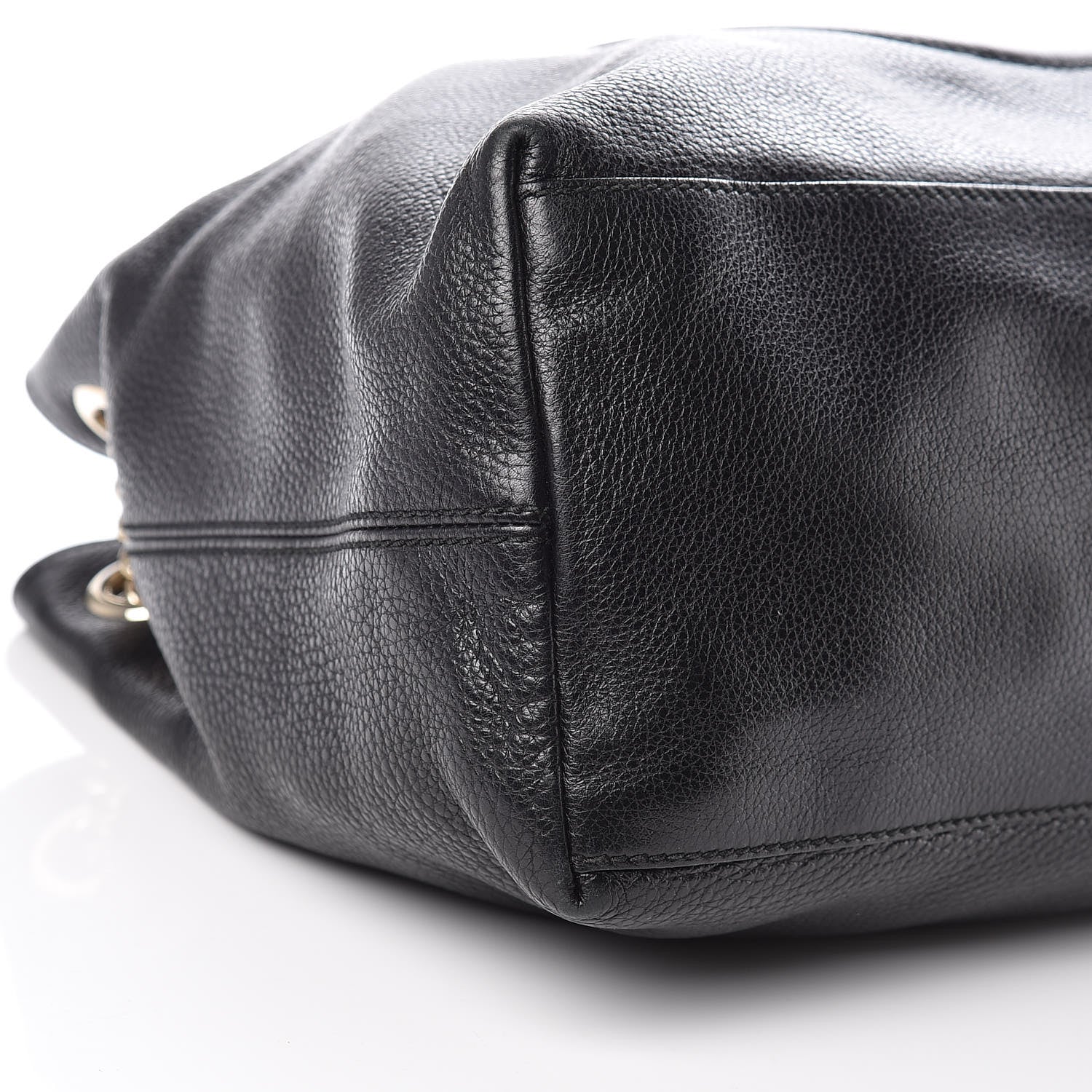 Gucci Pebbled Calfskin Medium Soho Chain Shoulder Bag Black 11 of 16