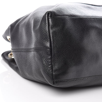 Gucci Pebbled Calfskin Medium Soho Chain Shoulder Bag Black 11 of 16