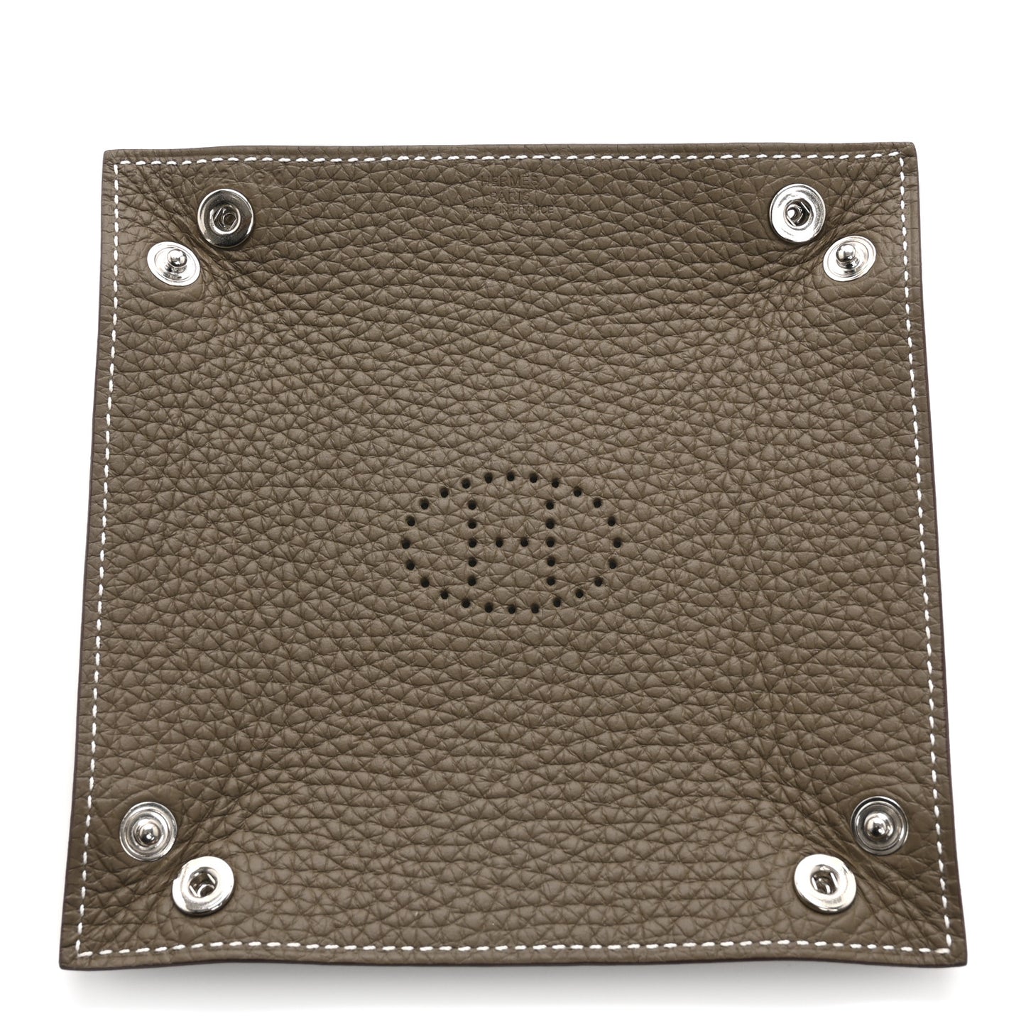 Taurillon Clemence Mini Mises et Relances Change Tray Etoupe