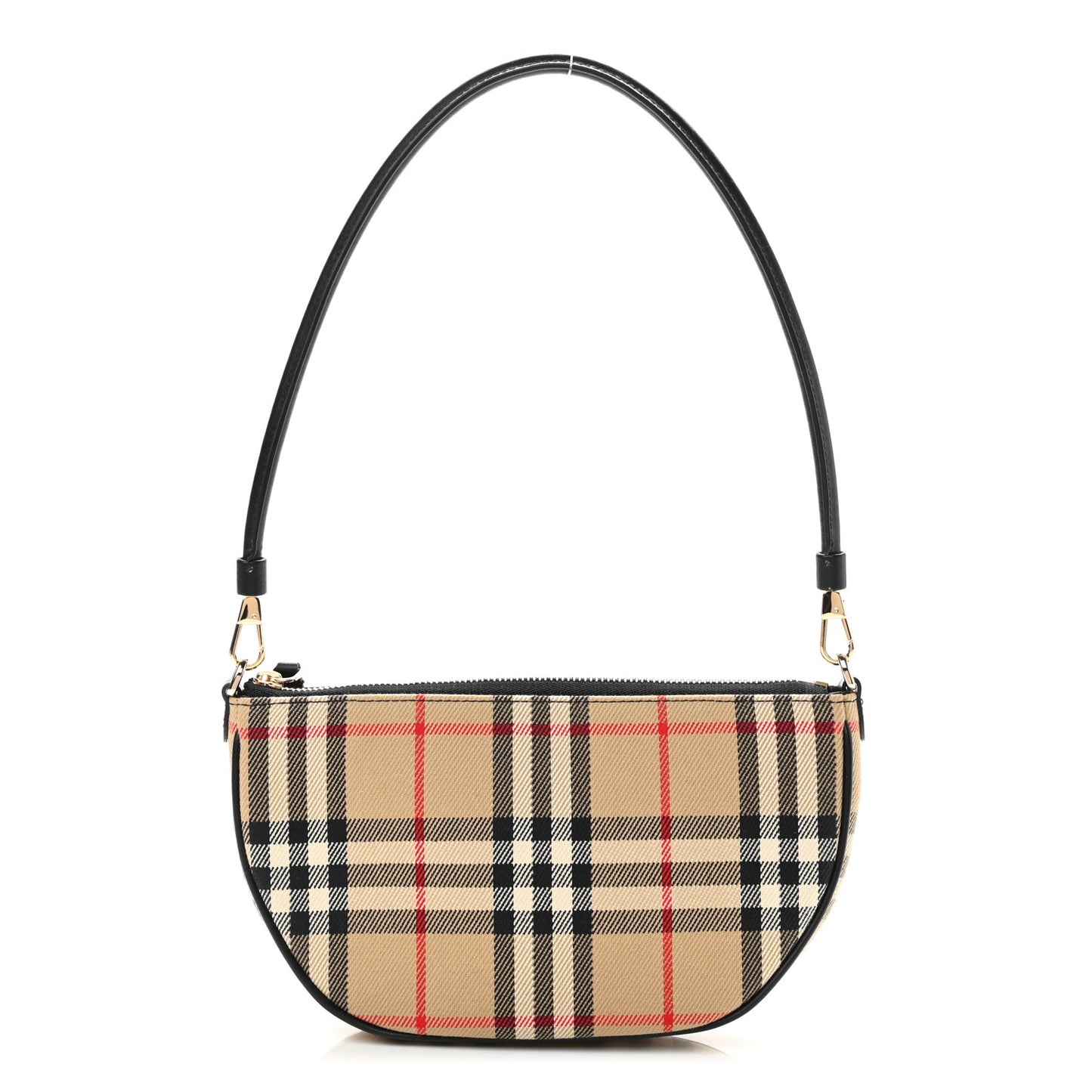 Vintage Check Calfskin Olympia Pouch Archive Beige
