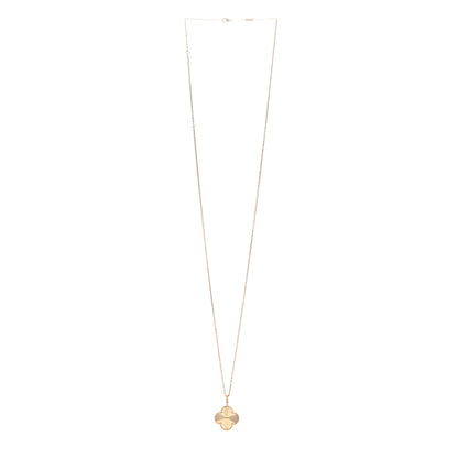 Van Cleef & Arpels 18K Yellow Gold Guilloche Magic Alhambra Long Necklace 3 of 6