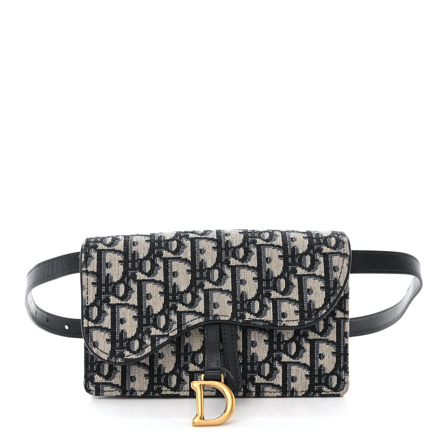 Oblique Saddle Belt Bag Blue