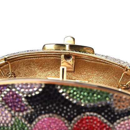 Judith Leiber Swarovski Crystal Floral Minaudiere Clutch Multicolor 7 of 8