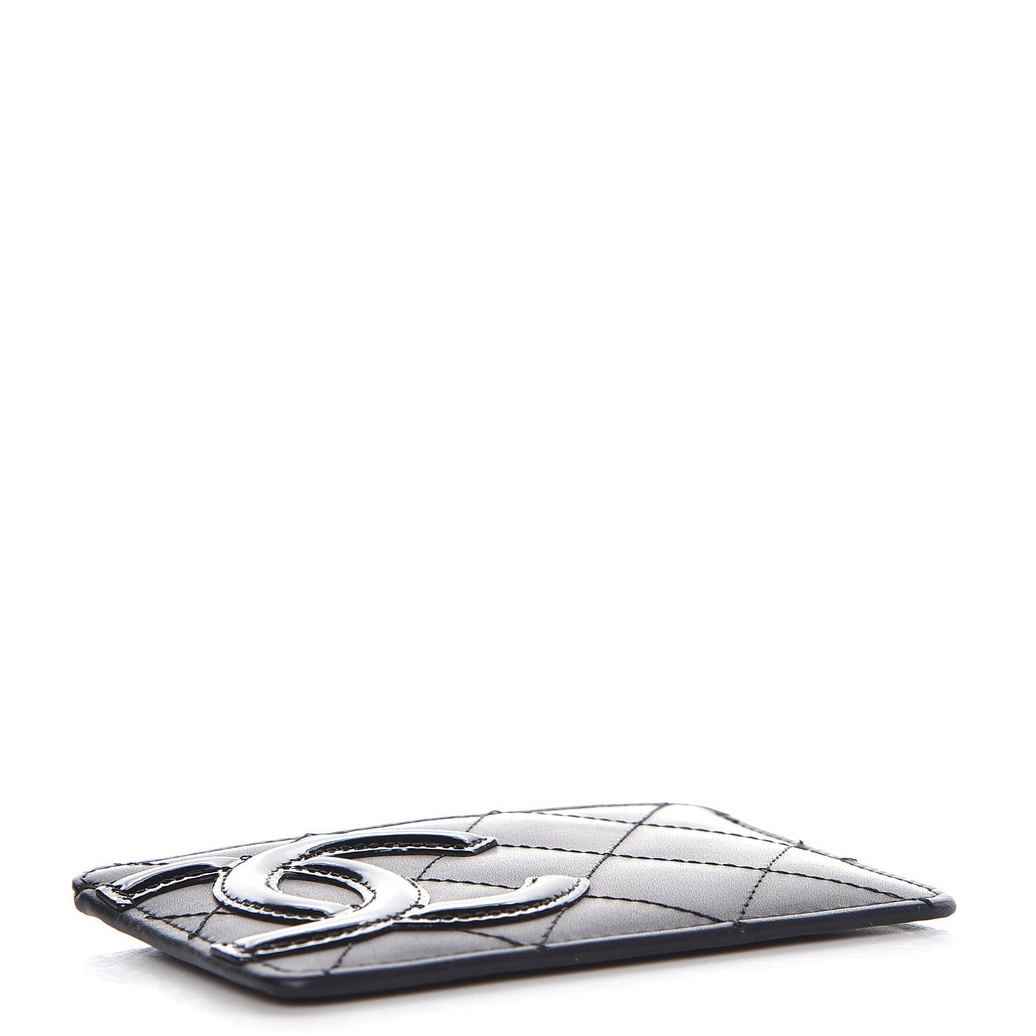 Chanel Calfskin Quilted Cambon Card Holder Black 4 of 8