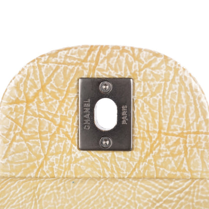 Chanel Crinkled Patent Quilted Jumbo Single Flap Light Beige 8 of 8