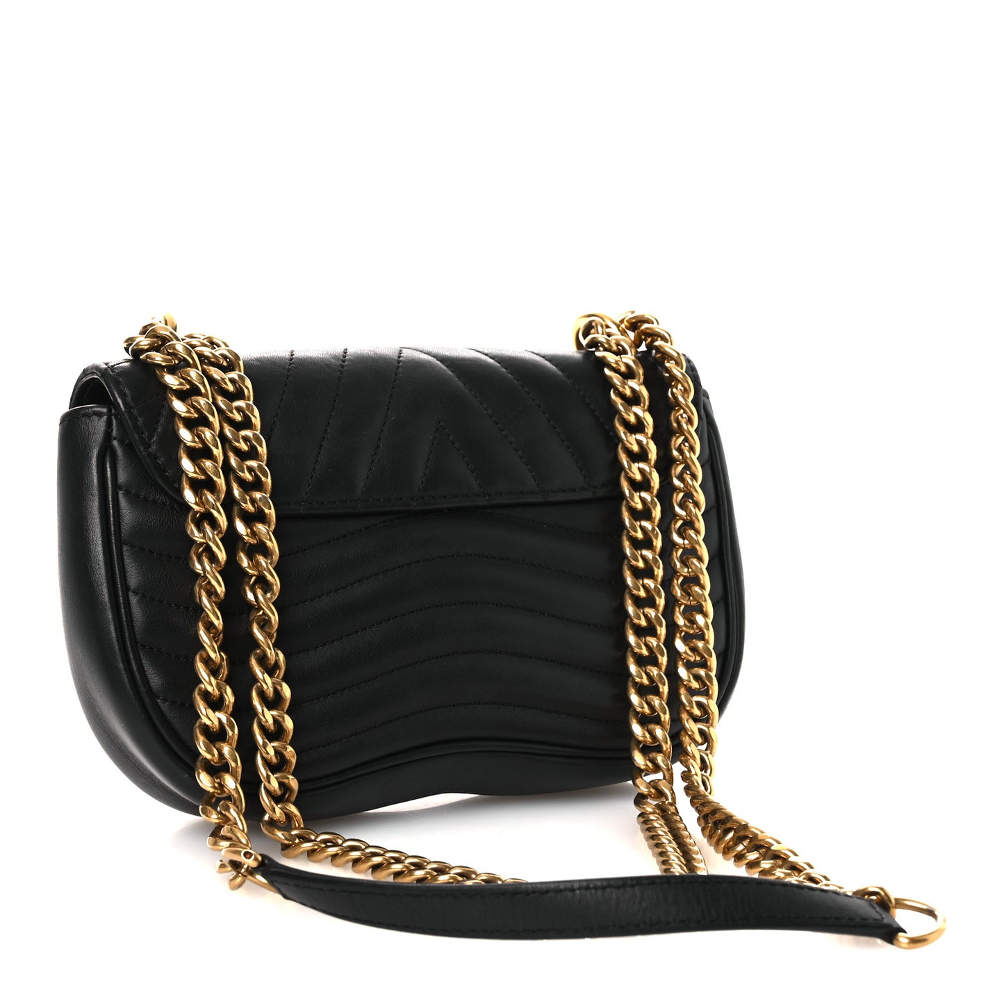Calfskin New Wave Chain MM Black