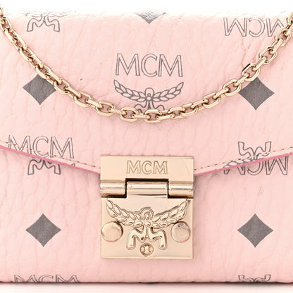 MCM Visetos Large Patricia Wallet On Chain Soft Pink 8 of 14