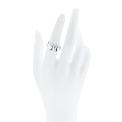 Cartier 18K White Gold Diamond C De Cartier Ring 53 6.5 2 of 4