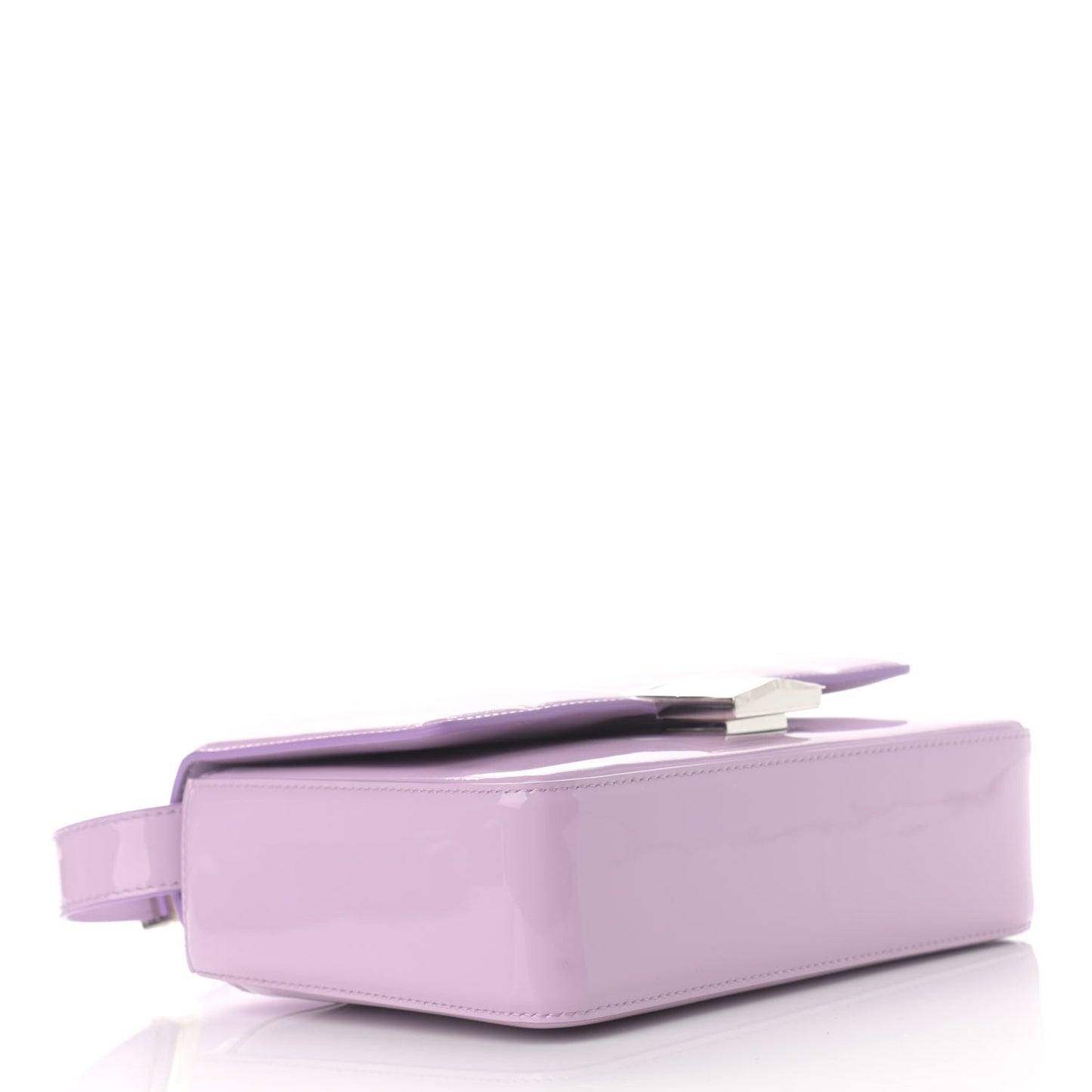 Patent 4G Medium Padded Crossbody Bag Lilac