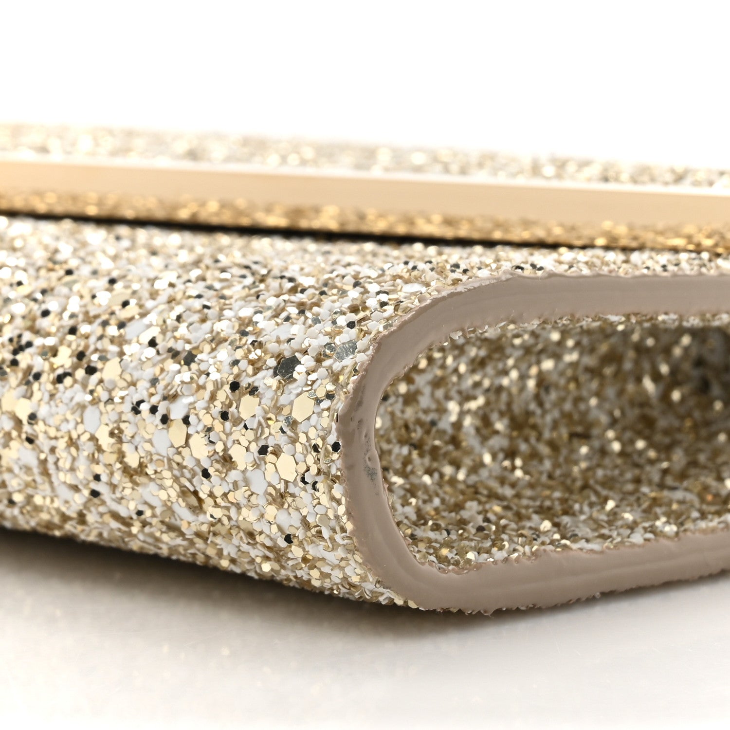 Jimmy Choo Glitter Erica Clutch Moon Sand 8 of 12