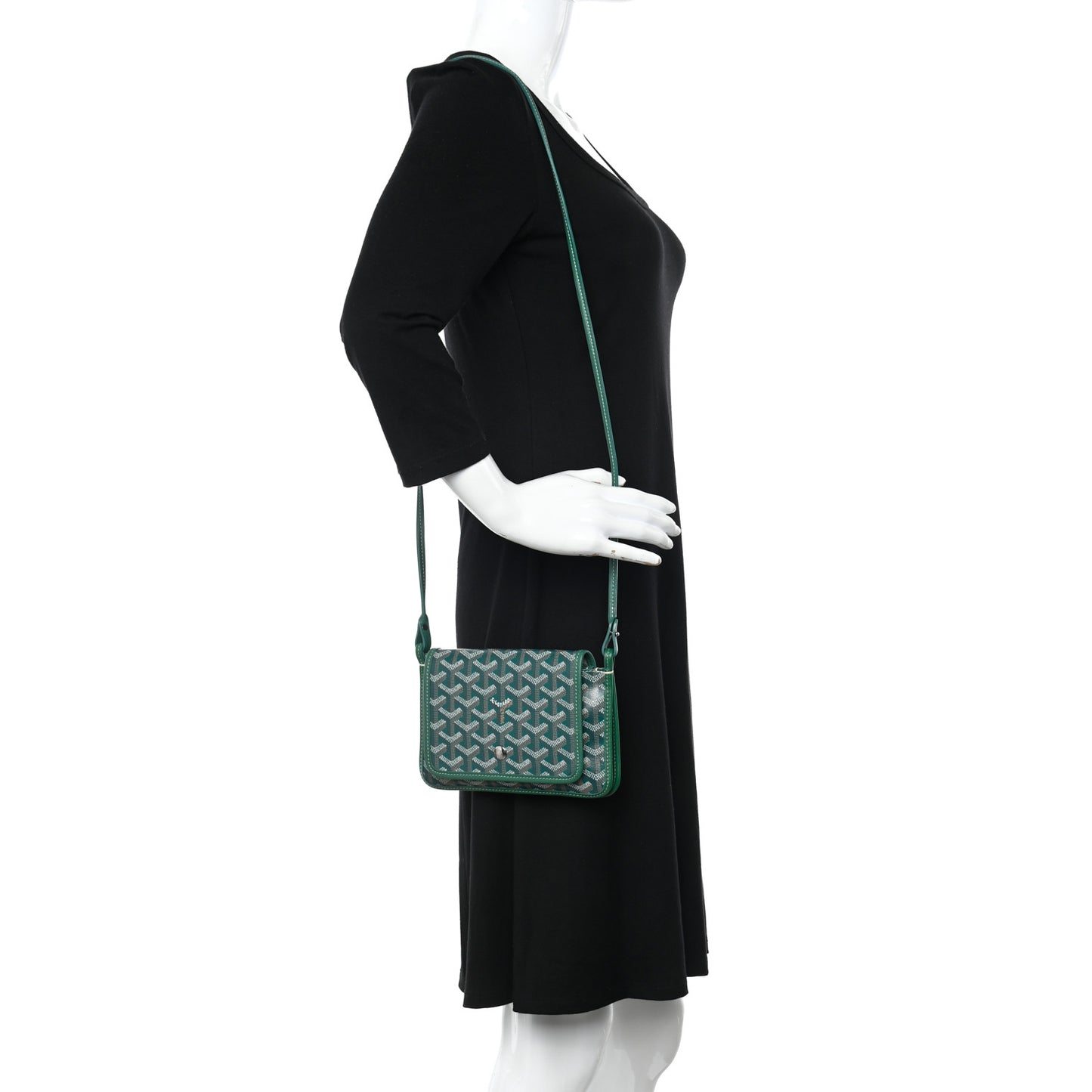 Goyardine Plumet Wallet Clutch Green