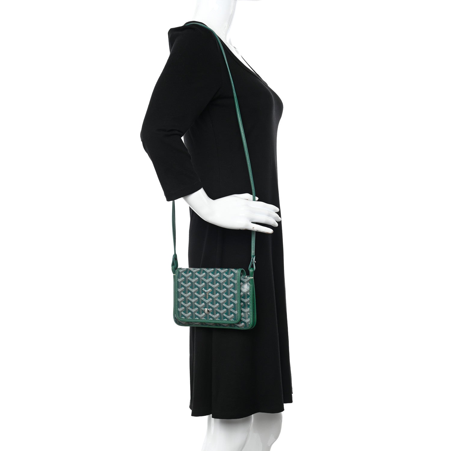 Goyard Goyardine Plumet Wallet Clutch Green 2 of 14