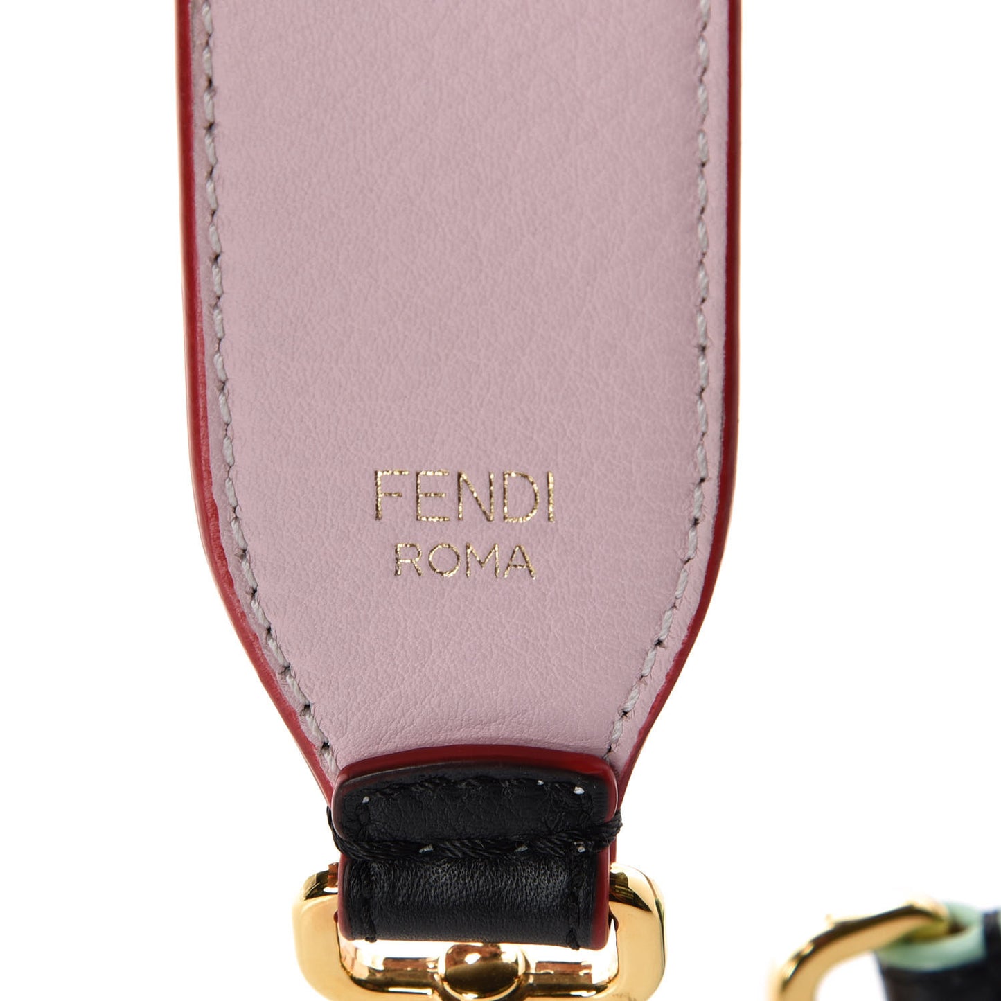 Vitello Dolce Tri-Color Buttoned Strap You Black Peonia Cuoio