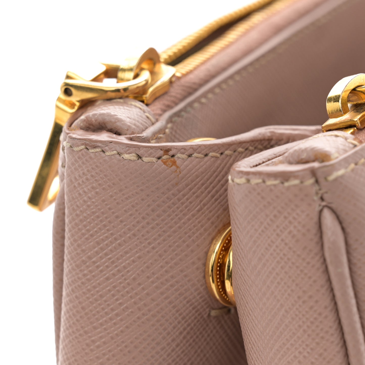 Saffiano Small Galleria Double Zip Tote Cammeo