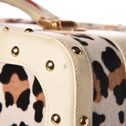 Valentino Garavani Calf Hair Leopard Print Rolling Luggage 31 of 34