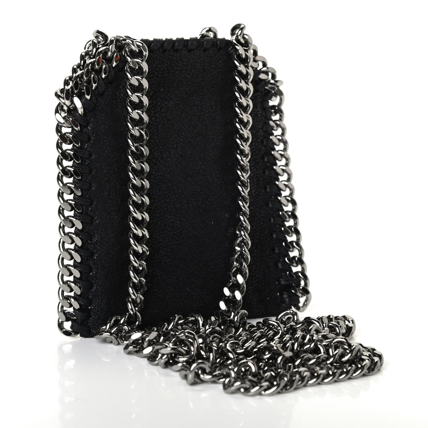 Stella McCartney Shaggy Deer Micro Falabella Tote Black 2 of 4