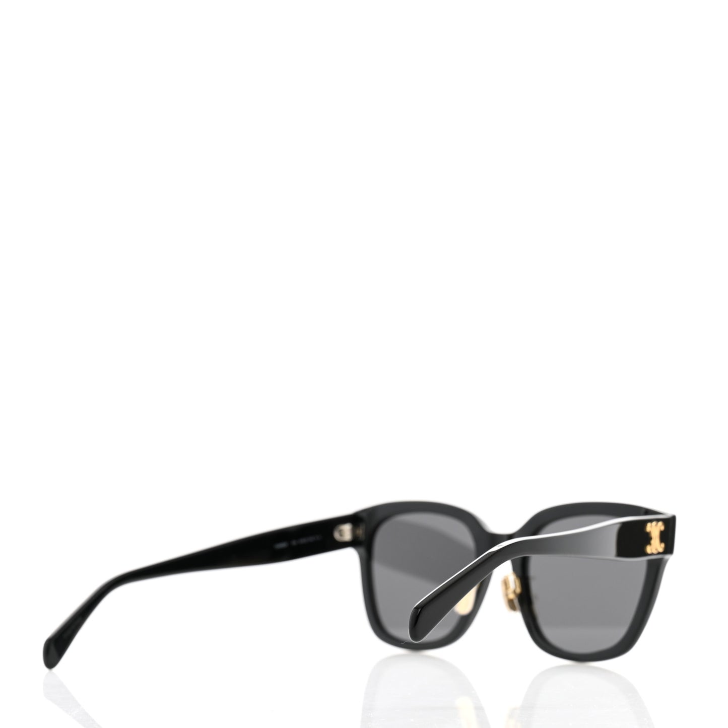 Acetate Triomphe Sunglasses CL40222F Black
