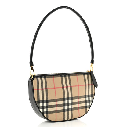 Burberry Vintage Check Calfskin Olympia Slim Pouch Archive Beige 2 of 8