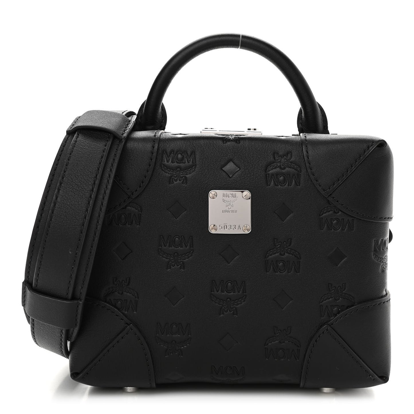 Calfskin Ottomar Monogram Soft Berlin Crossbody Black