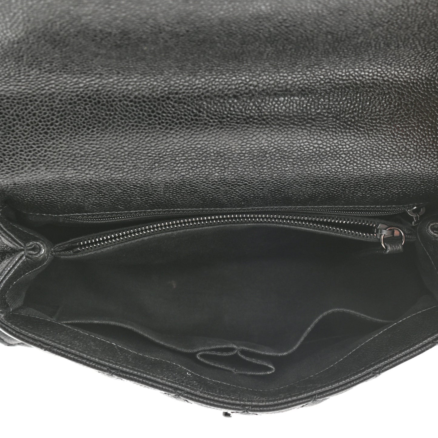 Caviar Quilted Small Coco Handle Flap So Black