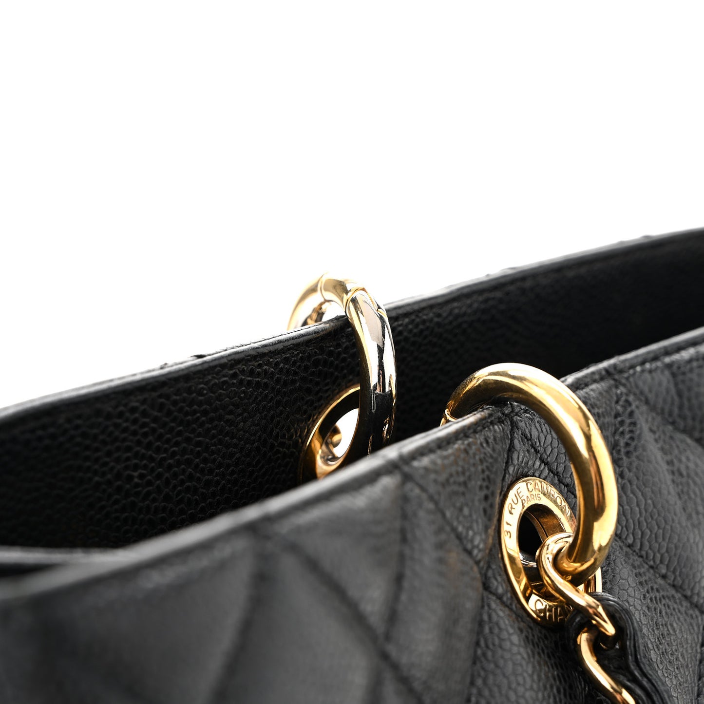 Caviar Quilted XL Grand Shopping Tote GST Black