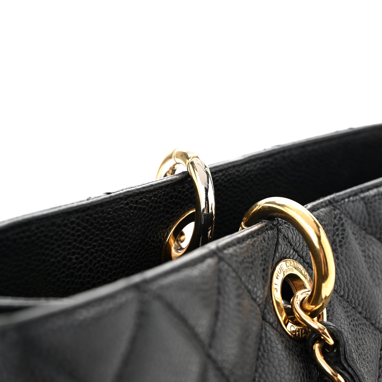 Chanel Caviar Quilted XL Grand Shopping Tote GST Black 15 of 16
