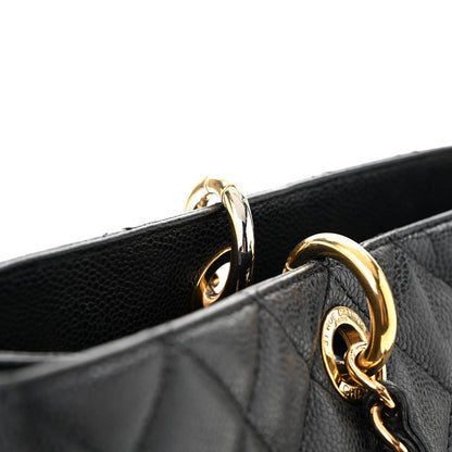 Chanel Caviar Quilted XL Grand Shopping Tote GST Black 15 of 16