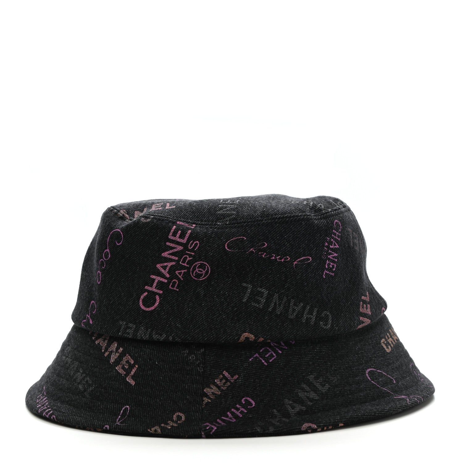 Chanel Denim Mood Cloche Bucket Hat M Black 5 of 7