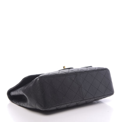 Chanel Caviar Quilted Jumbo Single Flap Black 4 of 12