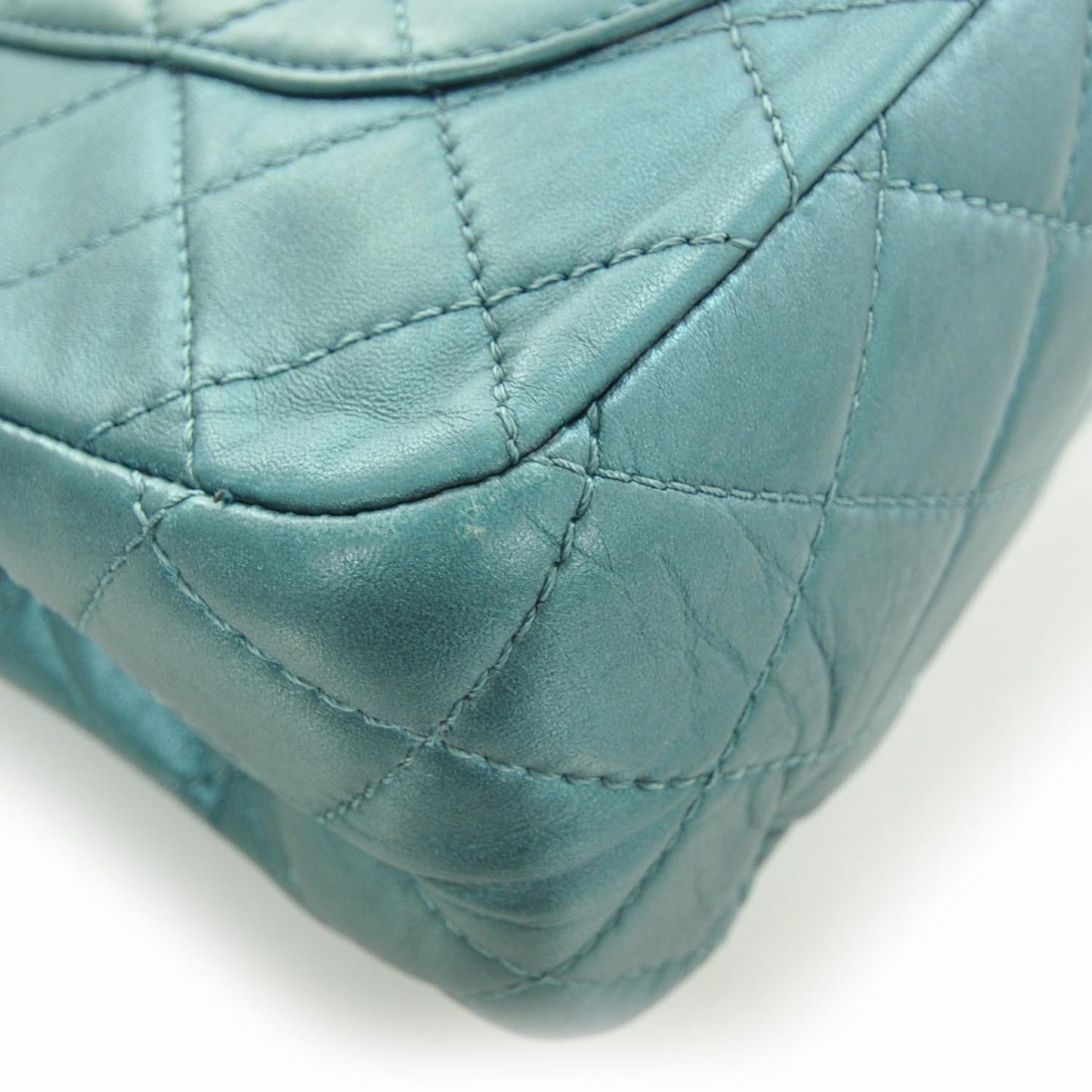Leather 2.55 Reissue 227 Flap Metallic Turquoise