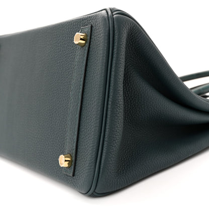 Hermes Togo Matte Alligator Birkin Touch 30 Vert Cypress 9 of 10