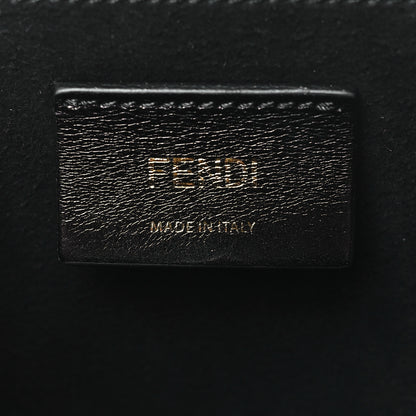 Fendi Vitello Fluffy Logo Vertical Box Rosa Quarzo Black 6 of 9