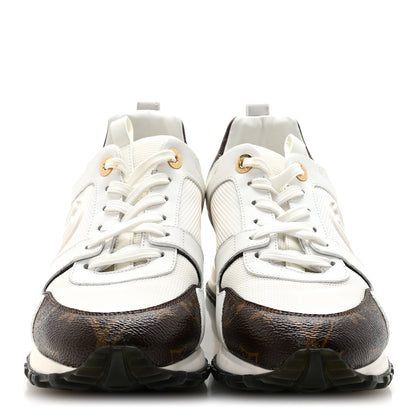 Louis Vuitton Calfskin Monogram Run Away Sneakers 39 White 3 of 10