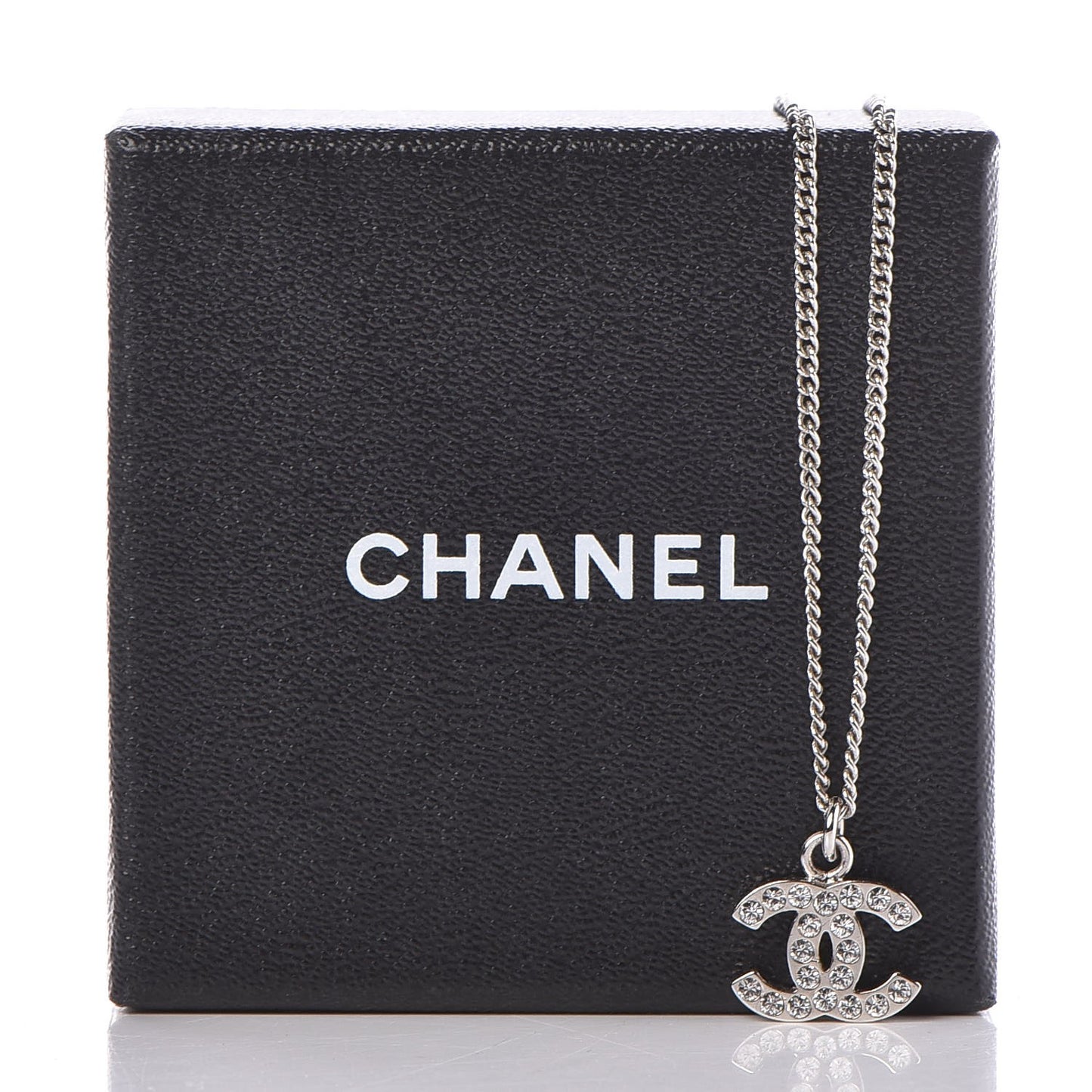 Crystal Timeless CC Necklace Silver