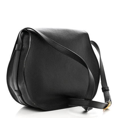 Chloe Calfskin Medium Marcie Round Crossbody Bag Black 3 of 11