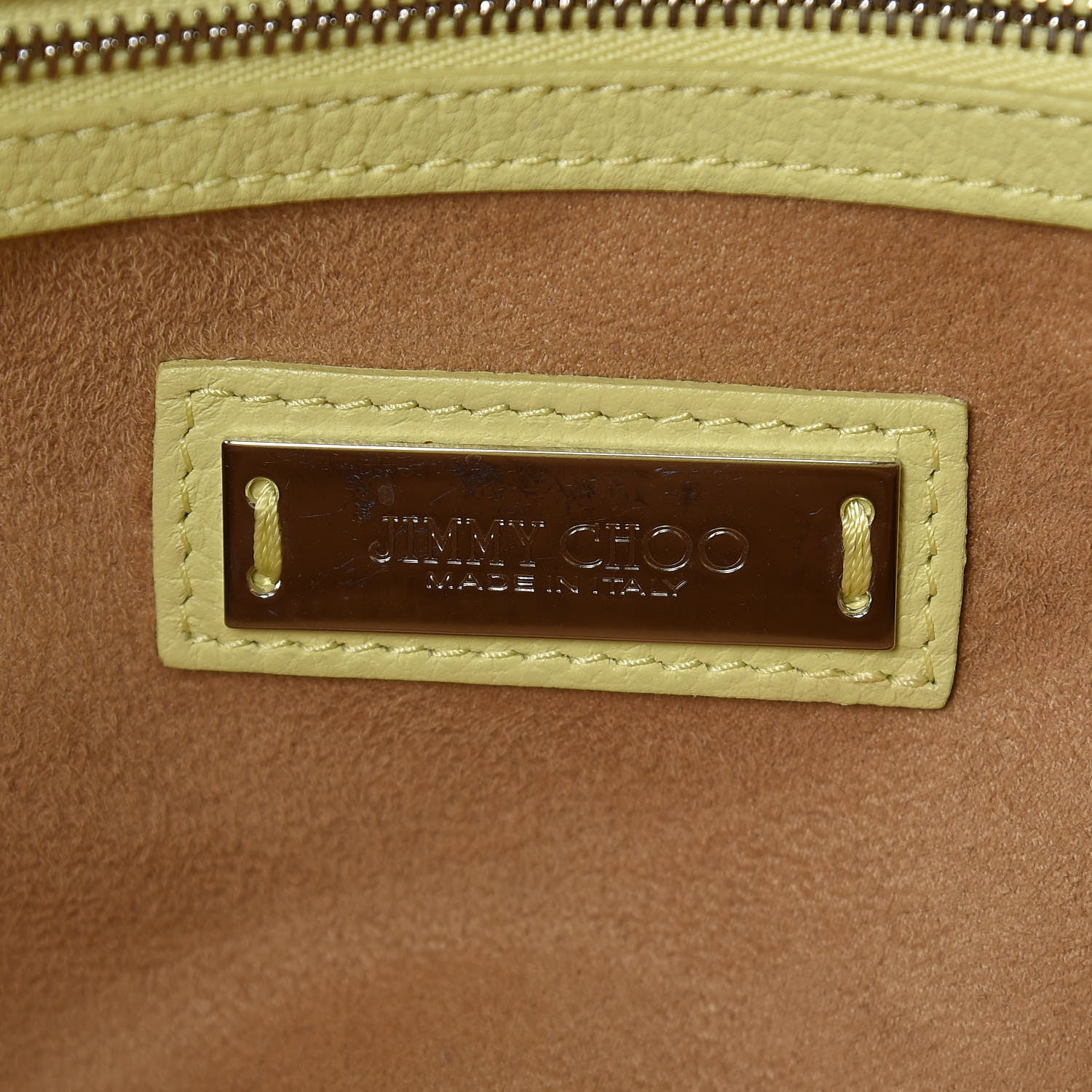 Jimmy Choo Calfskin Medium Rosalie Citrine 6 of 10
