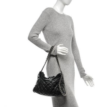 Chanel Washed Lambskin Chain Around Hobo Black 2 of 7