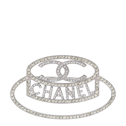 Chanel Ruthenium Strass Crystal Hat Brooch Pale Yellow 1 of 5
