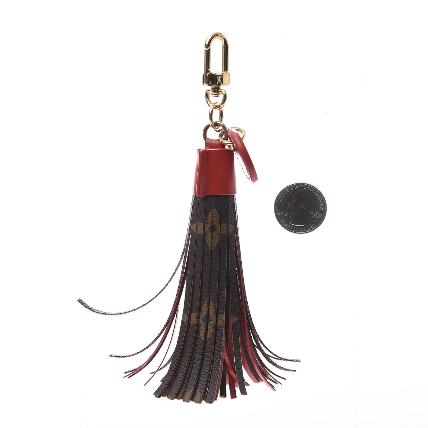 Louis Vuitton Monogram Tassel Bag Charm Red 2 of 3