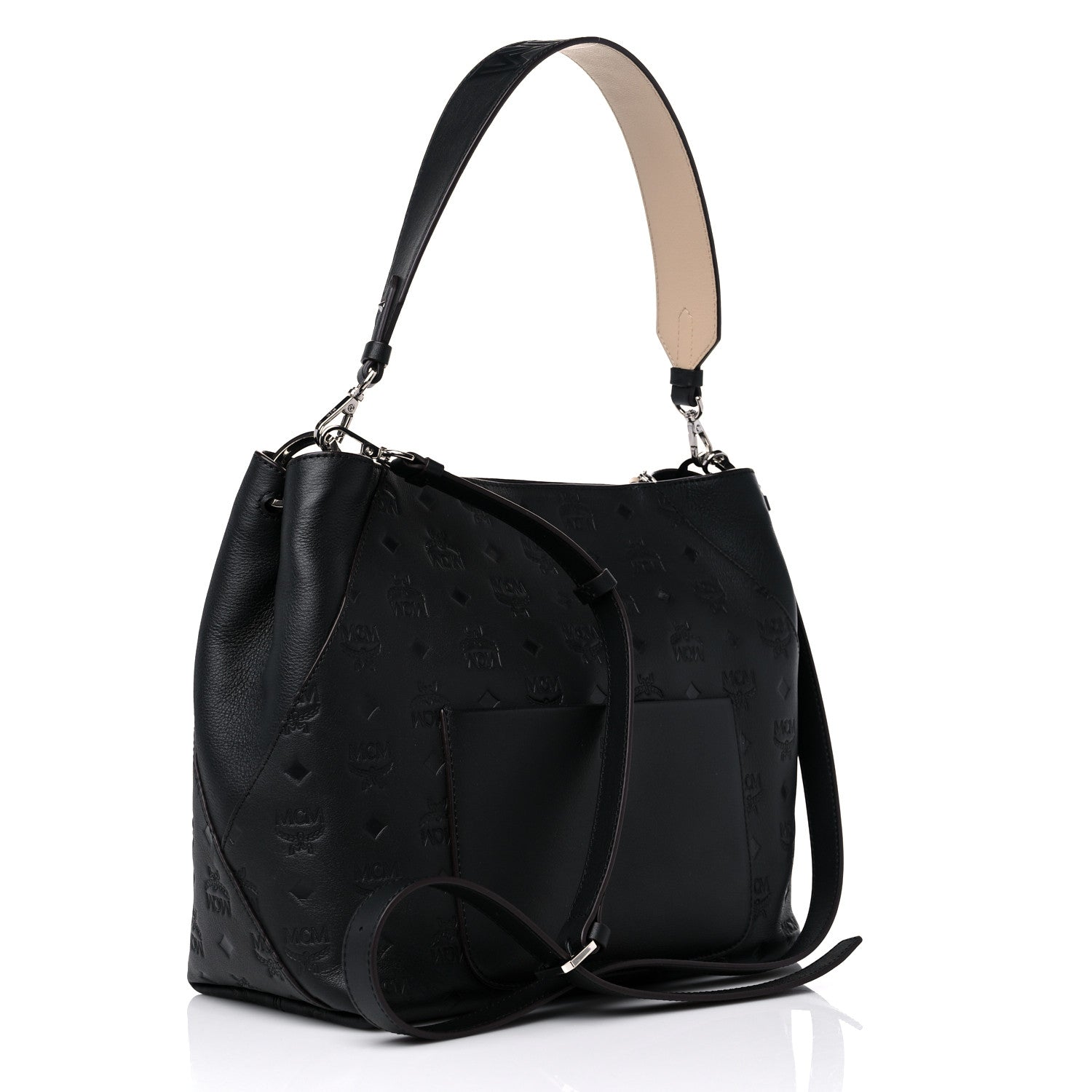 MCM Calfskin Ottomar Large Klara Hobo Black 2 of 8