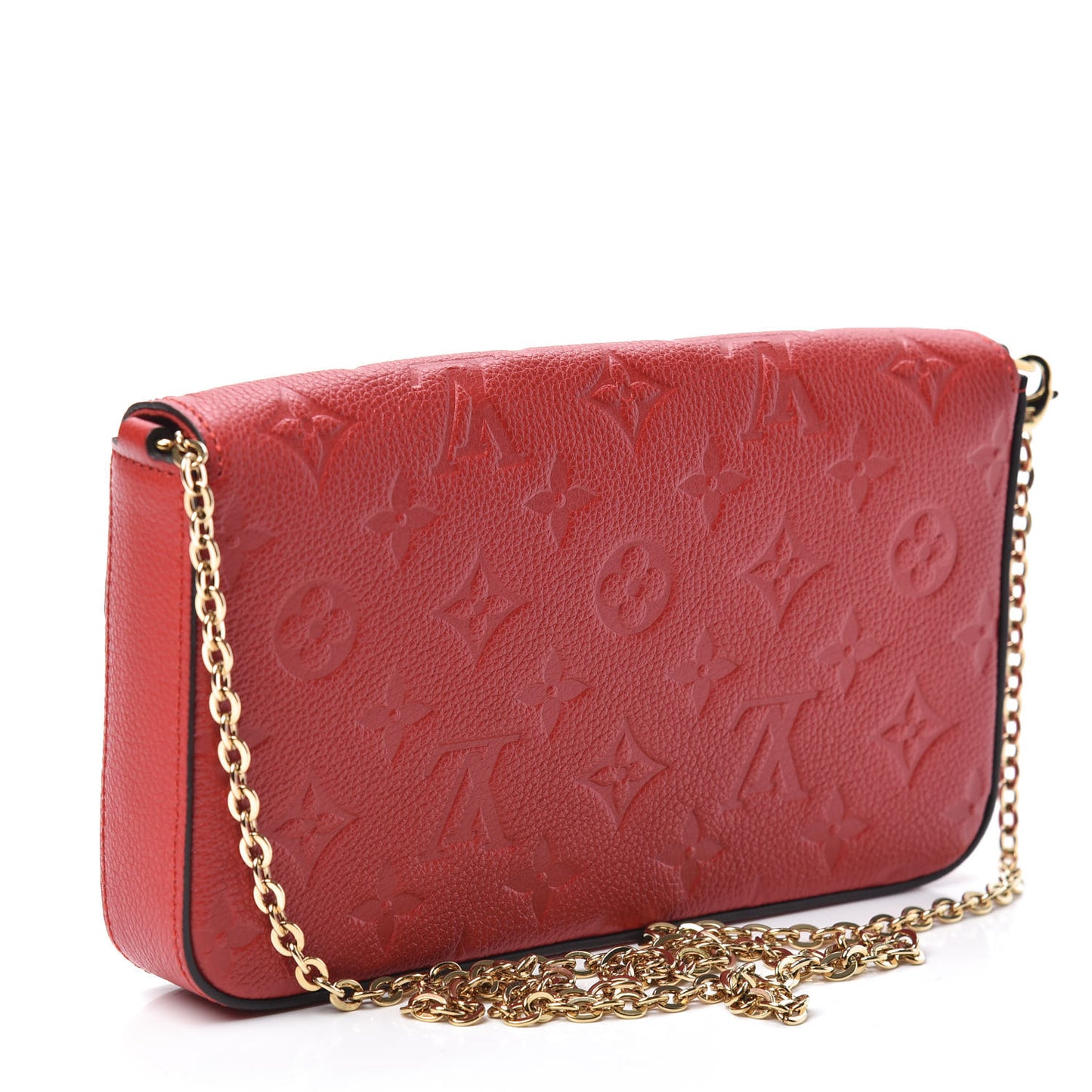Empreinte Pochette Felicie Chain Wallet Cherry