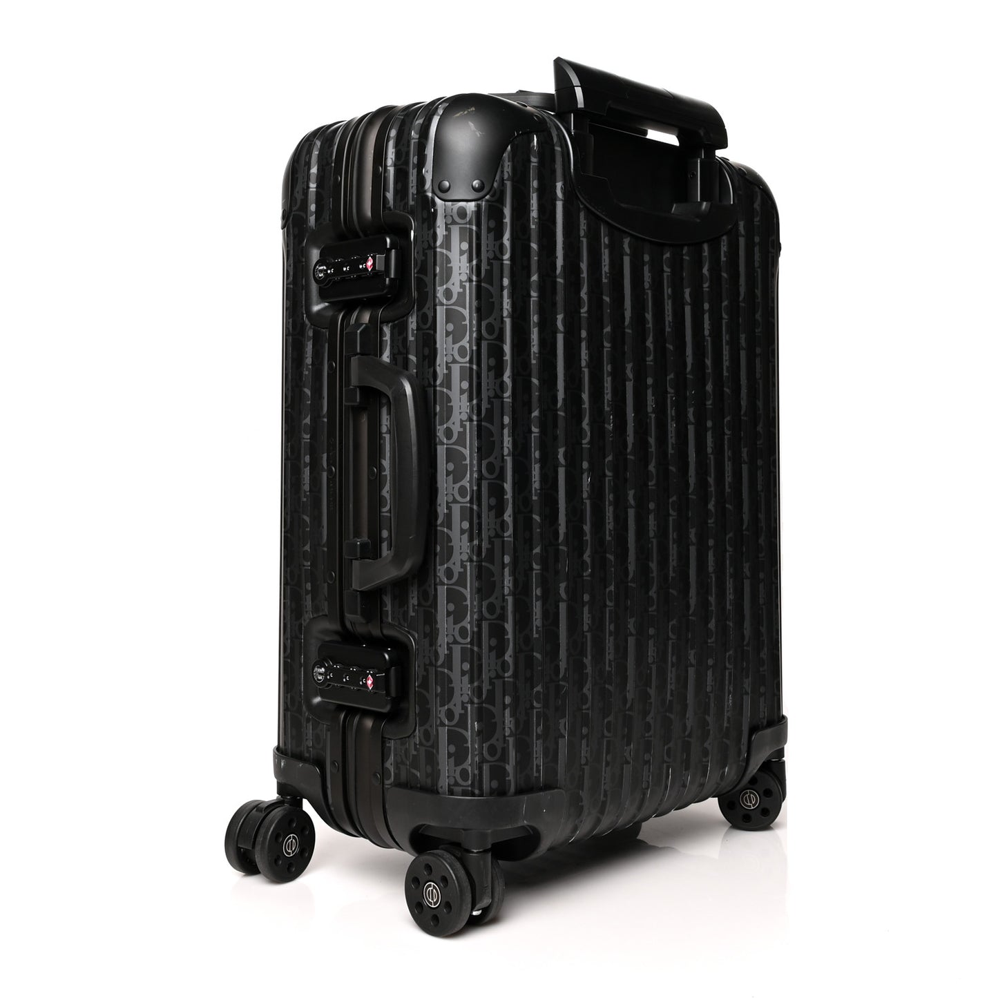 X RIMOWA Aluminum Zucca Print Roll Away Carry On Luggage