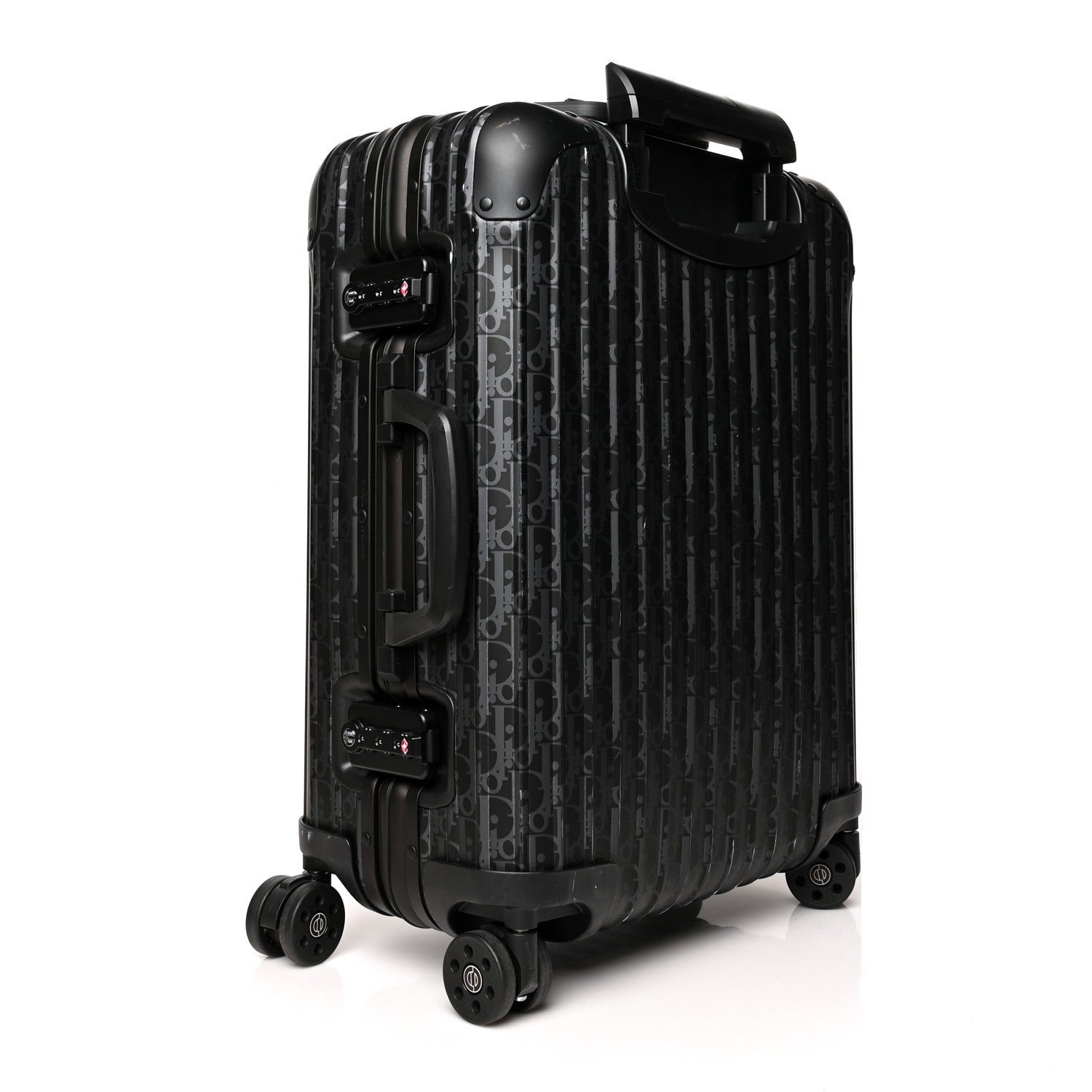 Christian Dior X RIMOWA Aluminum Zucca Print Roll Away Carry On Luggage 2 of 16